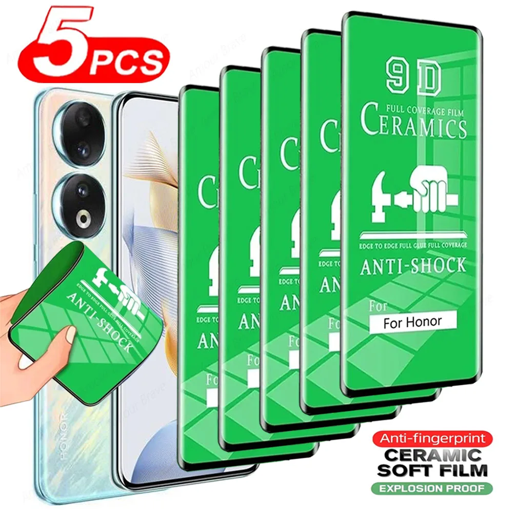 5Pcs Soft Ceramic Huawei 90 70 50 60 80 x9a x8a x7a Screen Protector For Honor Magic 5 lite 4 Pro Film_voghion.com