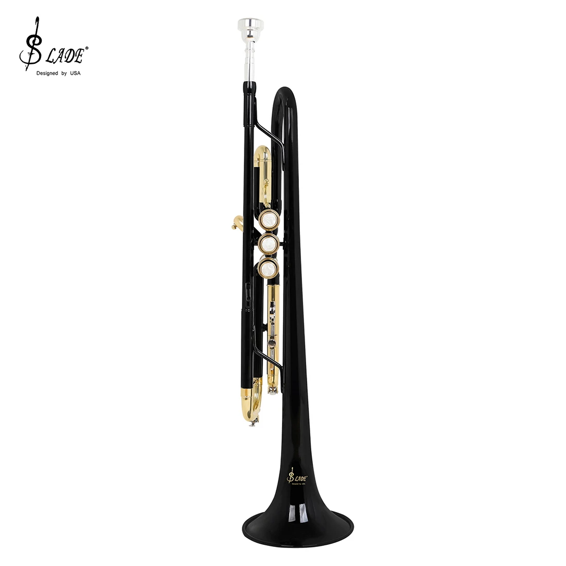 Trumpet B-Flat Trumpet Set Brass Body Instrument for Practicing trumpet instrument