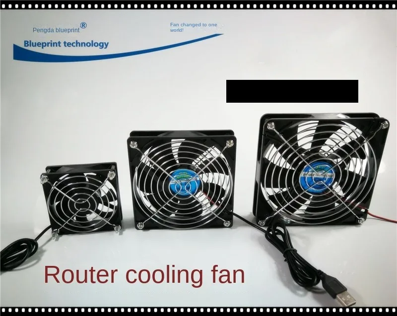 New 12025 8025 5V 12cm USB Fan Chassis Router Set-Top Box Cooling Fan computer host desktop cooling colorful chassis fan led dazzling 12cm powerful water cooled