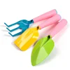 Children's Gardening Tools Shovel Set Pink Plastic Sand Digger Shovel Landscaping Garden Rake 3