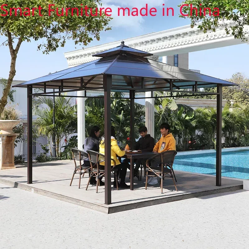 

Oude outdoor courtyard gazebo outdoor shade tent villa simple mobile leisure four corner garden roof pavilion