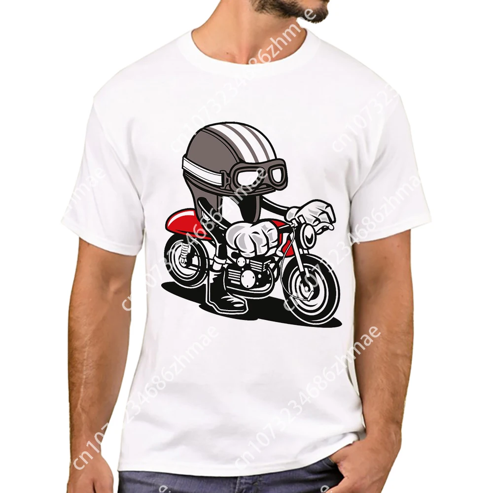 Vintage Speed Racer Moto Uomo T-Shirt Cafe Racer Stampato Magliette Biker Moto Racing Mototshirts Harajuku Tee