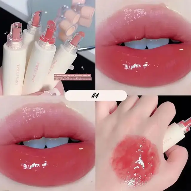 Sweet Mint Hydrating Jelly Lip Gloss, Long Lasting, Moisturizing Tinted Lip Balm, Mirror Liquid Korean Glass Gloss 1