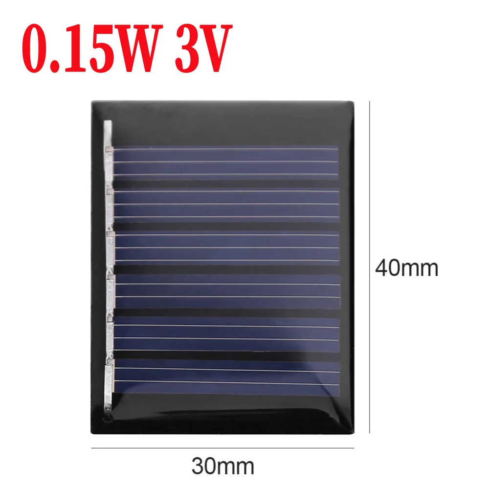 ตัวเลือกสินค้า โซลาร์เซลล์ DIY ชาร์จมือถือ 5V 3W/2W/1.5W