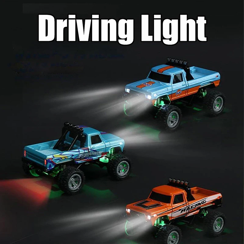 Mini Rc Truck With Trailer Mobile App Controlable 1:64 Metal Alloy Proportional Remote Control Car Christmas Gift 2.4GHz 5