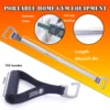 Heavy Duty Resistance Band Exercise Pilates Bar with e-type Hook Chest Back Body Workout Portable Fitness Home Kit Large Size 2
