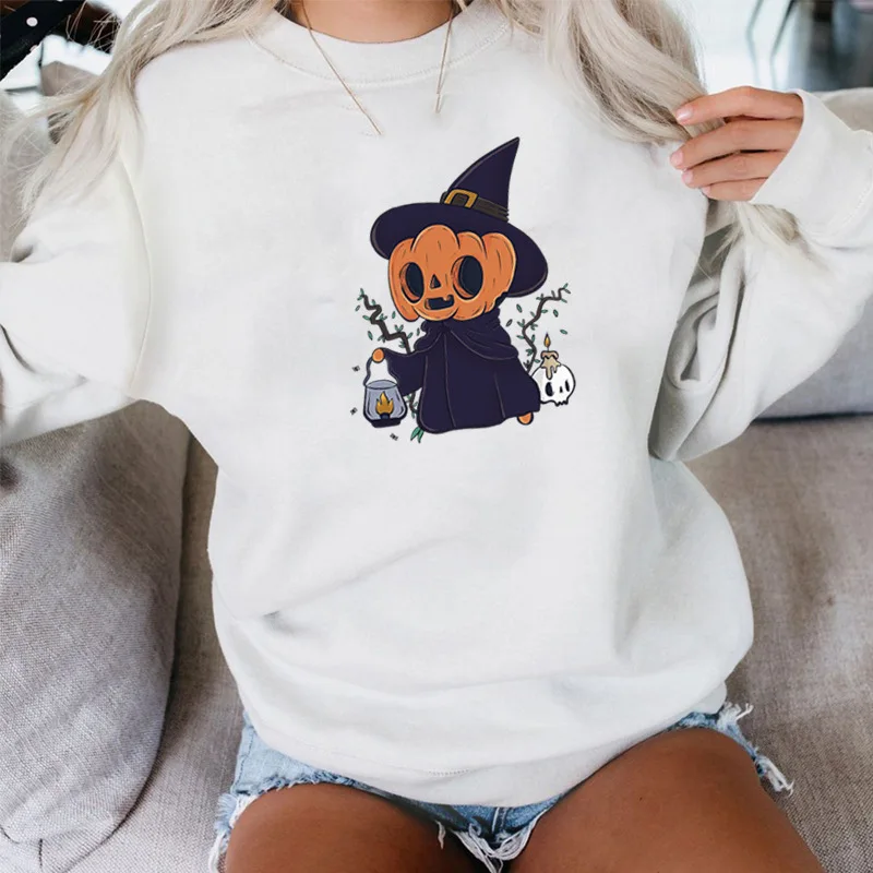 

YRYT Halloween autumn and winter new costume Halloween cartoon wizard autumn loose casual fashion hoodie women's clothes
