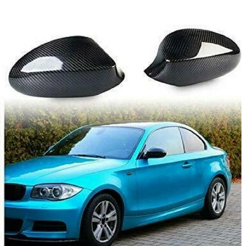 

Car Carbon Fiber Side Mirror Cover Rearview Mirror Cover For-BMW 1 Series E87 E82 07-10