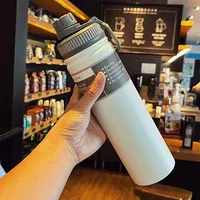 530ML/750ML Thermos Water Bottle Large capacity Stainless Steel Vacuum Flask Mug Portable Outdoor Thermal Mug Sports Drinks Cup 4