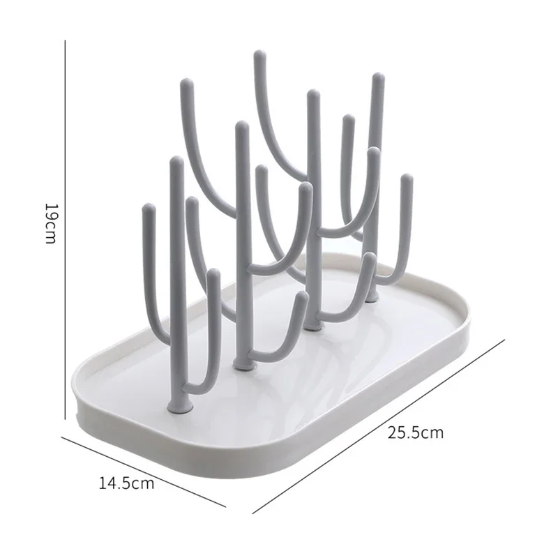 Detachable Tree-shaped Baby Bottle Drain Rack Baby Bottle Clean Storage Dustproof Drying Rack Pacifier Feeding Cup Holder