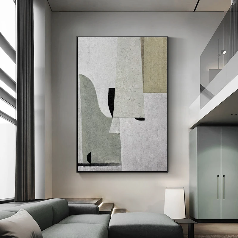 

Wall Art Abstract Handpainted Oil Painting On Canvas Large Restaurant Decoration Salon Maison Luxe Unframed Free Shipping