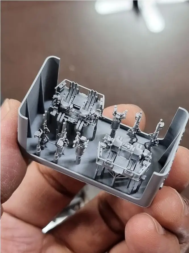 HS-MODEL U200003S 1/200 미국 해군 쿼드 보포스, 초기 버전, Mk.51 총 디렉터 포함, 40mm