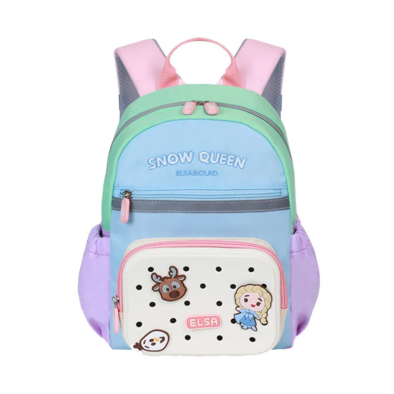 Disney New Frozen School Bags For Girls Elsa Anna Grade 1-3 Primary Student Shoulder Orthopedic Backpack Large Capacity Mochilas