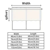 1pc Solid Short Curtain, Small Curtains for Kitchen, Bathroom, High Blackout Curtains for Home Decoration, UV Protection 6