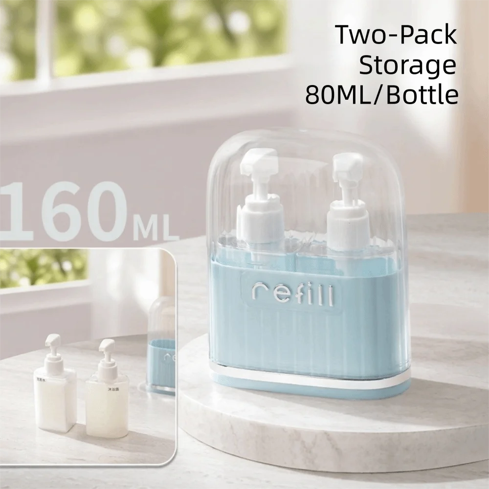 Compact Leak-Proof Travel Toiletry Bottle Set - Reusable and Portable