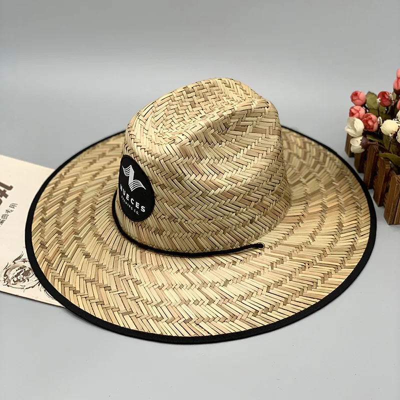 Men's and Women's Summer Hand-knitted Straw Hat Holiday Big Eaves Beach Cap