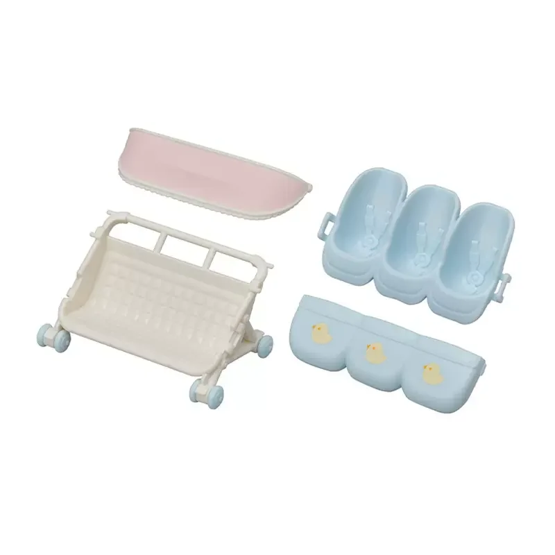 Sylvanian Families Dollhouse Playset Furniture Triplets Stroller Accessories Toy No Figure New in Box 5533 2