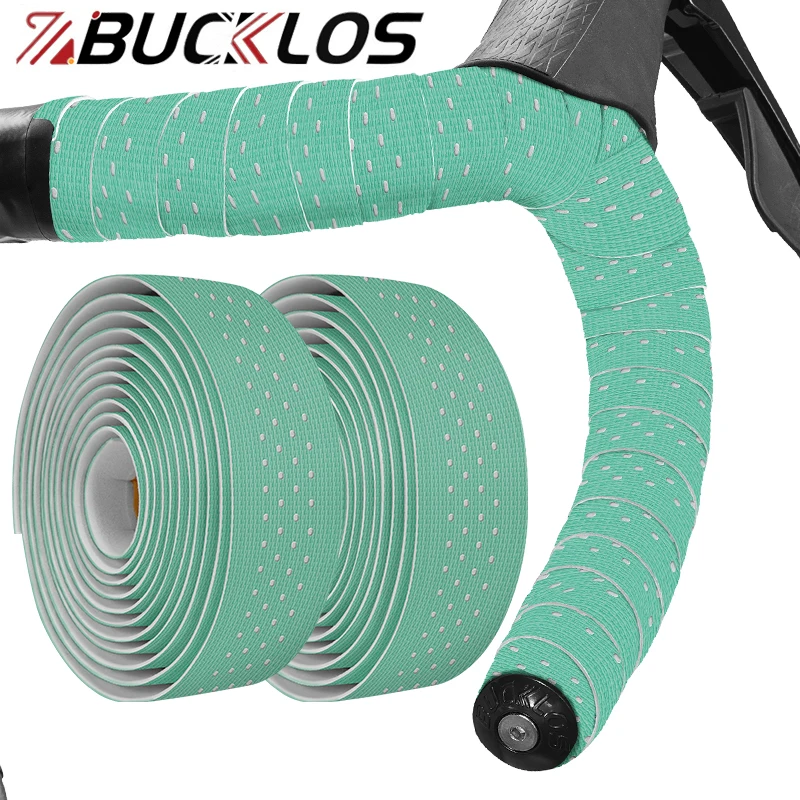 BUCKLOS Road Bike Handlebar Tape Silicone EVA Soft Comfortable Shockproof Anti-slip Racing Bike Bar Tapes