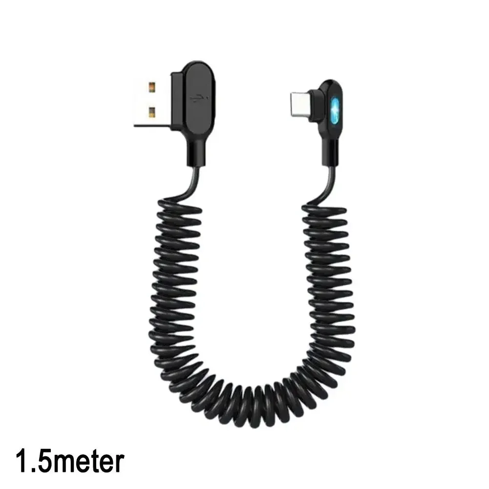 High-Speed 120W USB C Flash Charge Cable with Double Bend Spring