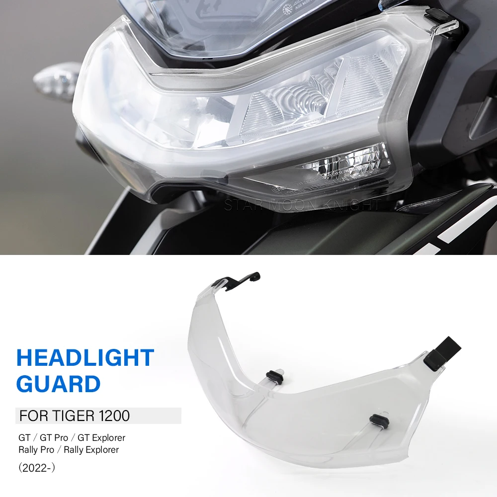 

For Tiger1200 Tiger 1200 GT Pro Explorer Rally Explorer 2022 Motorcycle Headlight Protection Cover Quick Release Lampshade Guard