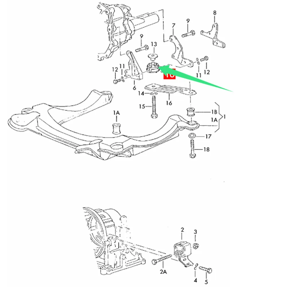 For AUDI 80 90 COUPE B2 VW PASSAT SANTANA 32B 33B Engine Mount 811399151B 1980-1988 Bracket Support Accessories