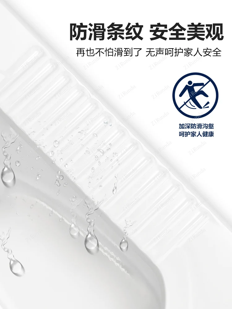*LP Household Ceramic Squatting Pan Flushing Cistern Set Bathroom Potty Chair-Type Toilet Deodorant Urinal 6