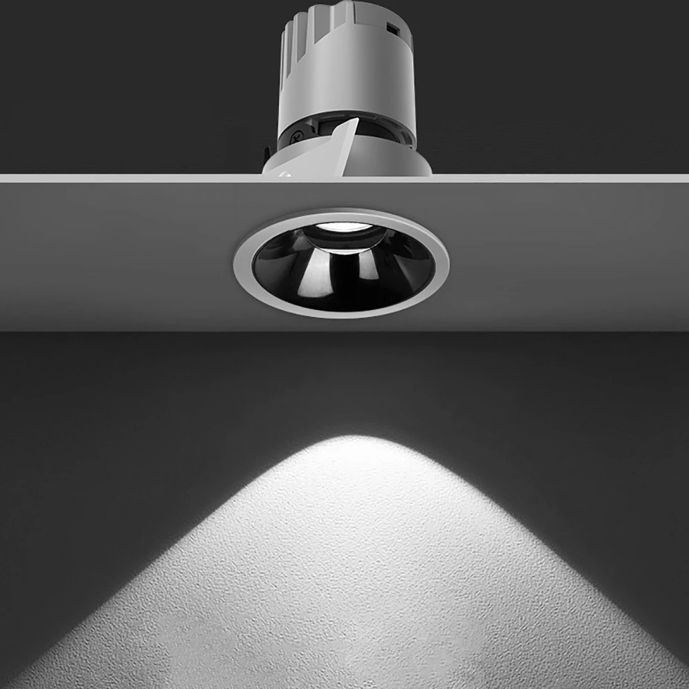 LED Flush Mount Ceiling Spot Light,Ceiling Light LED Spotlight COB Indoor Anti Glare Tube Light For Home Office And Store