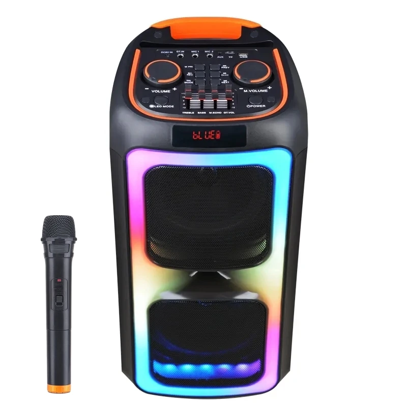 6000W Maximum Power Portable RGB Light BlueTooth Audio System Party Big