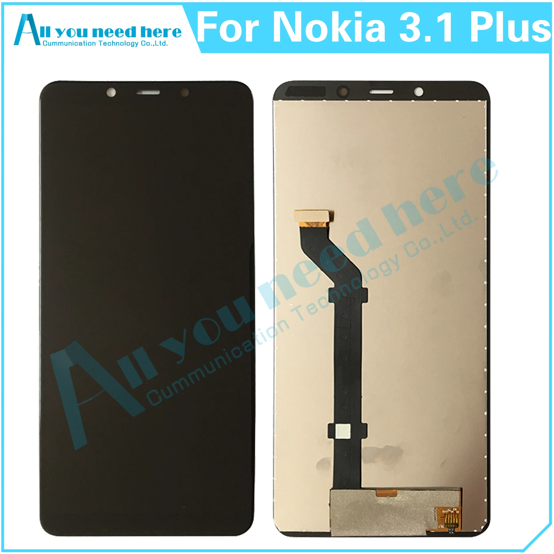For Nokia 3.1 Plus TA-1118 TA-1125 TA-1113 TA-1117 TA-1124 TA-1125 3.1Plus LCD Display Touch Screen Digitizer Assembly ​Replace