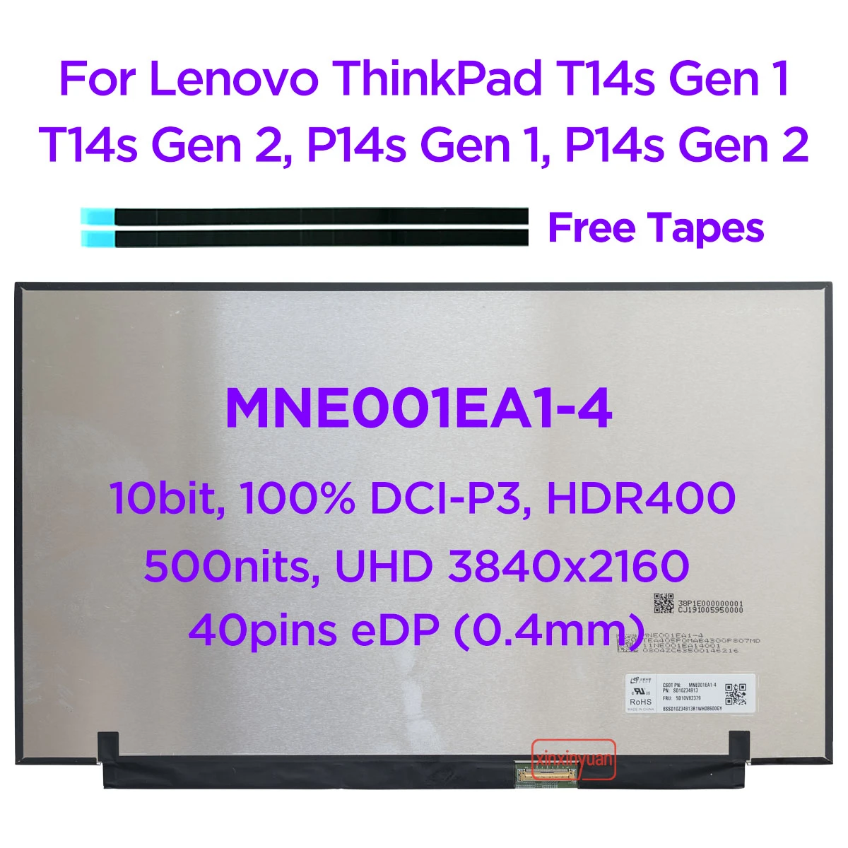New 14 0 Ips Laptop Lcd Screen Mne001ea1 4 For Lenovo Thinkpad T14s 