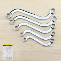 ⁦סט מפתחות רינג סוג S עם 5 יחידות מפתח ראש כפול מפתח זוויתי למקומות בעלי גישה קשה. לרכב - לאופנוע - ולבית נמכר גם במפתחות בודדים⁩ – תמונה ⁦6⁩