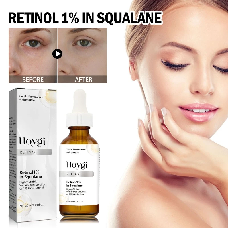 

Retinol Anti Aging Serum Firm Lift Fade Fine Lines Removal Wrinkle Moisturizing Face Essence Brighten Repair Smooth Skin Care