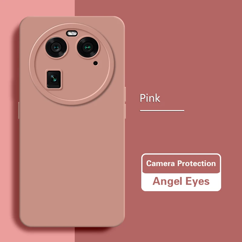 High-Quality Liquid Silicone Phone Case with Camera Protection and Angel Eyes Design