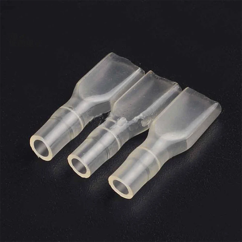 200PCS/100Pairs 2.8mm 4.8mm 6.3mm 여성 스페이드 압착 단자 22-16 AWG 0.5mm2-1.5mm2 용 전기 슬리브 와이어 랩 커넥터