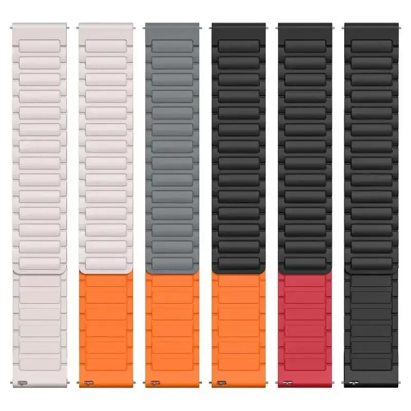 Enhanced Breathable Magnetic Silicone Strap - 22mm