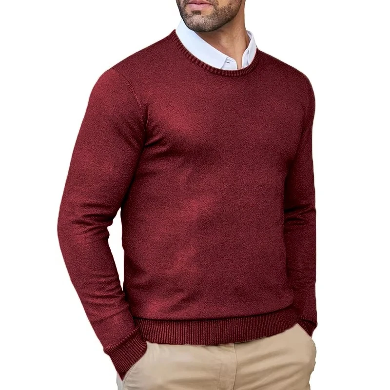 Animal Game Men's Knit Tshirts Crew Neck Pullover Sweaters Casual Knitwear Autumn Classic Soft Cold Blouse Winter Warm Knit Men