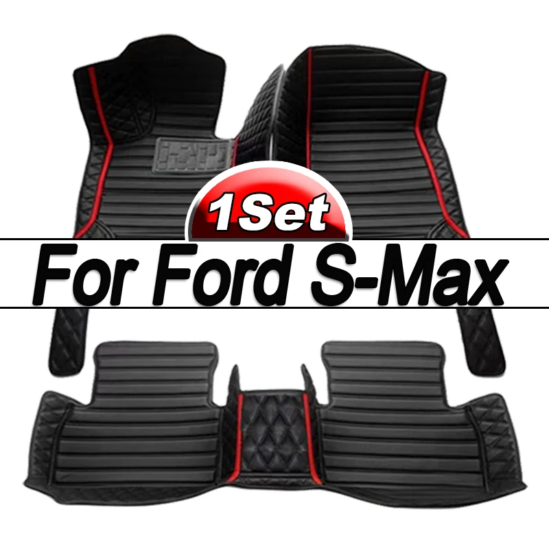

Автомобильные коврики для Ford S-Max MK1 2006 ~ 2014, 7-местные коврики с защитой от грязи, водонепроницаемые напольные коврики, Нескользящие коврики, автомобильные аксессуары