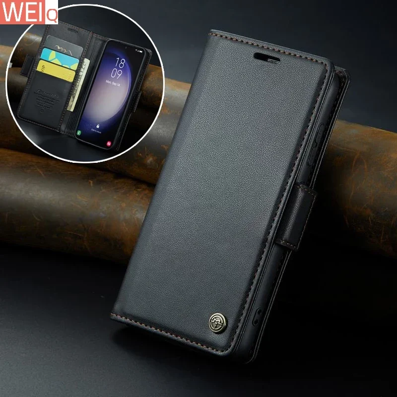

Кожаный чехол-книжка с отделением для карт для Huawei Mate 60 Pro Plus