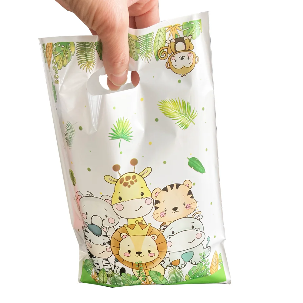 12Pcs Animal Party Favor Gift Bags Kids Goodie Bags for Birthday Party  Animal Candy Treat Bags for Jungle Safari Theme Supplies - AliExpress