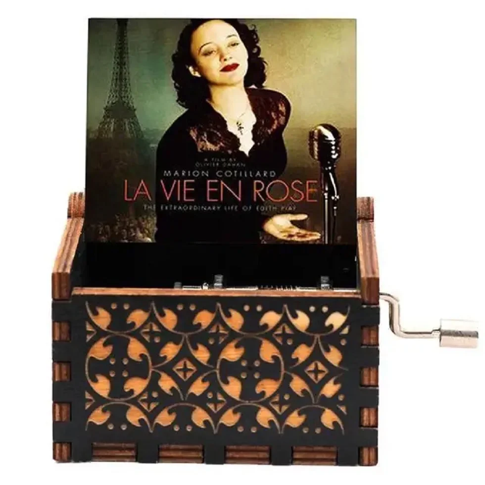 Wooden Hand Crank Music Box Christmas Gifts Valentine's Day Gifts New Year Birthday music box