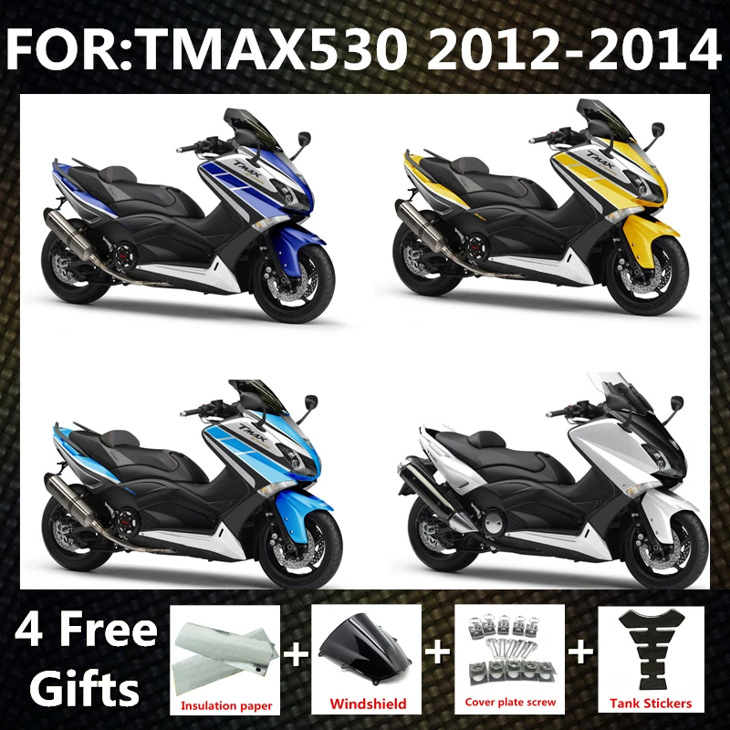 Nuovo Kit Carene Moto Abs Adatto Per Yamaha Tmax530 Tmax 530 2012 2013 2014 T-Max 530 12 13 14 Kit Carenatura Completa Carrozzeria Zxmt