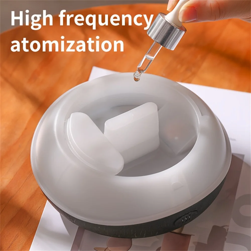 7-color simulation flame fragrance humidifier 2-in-1 home appliance with large mist volume USB flame humidifier desktop creative 4
