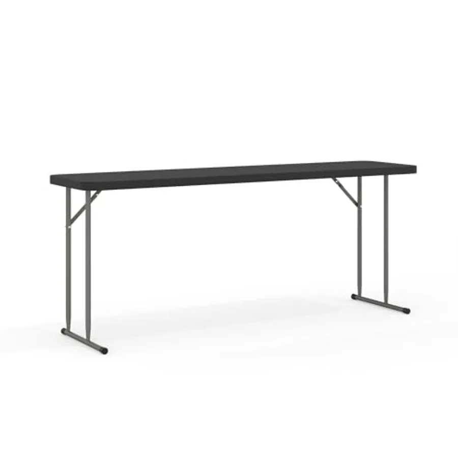 Kathryn 6' Rectangular Plastic Folding Table Long Plastic Foldable Table for Indoor/Outdoor Events