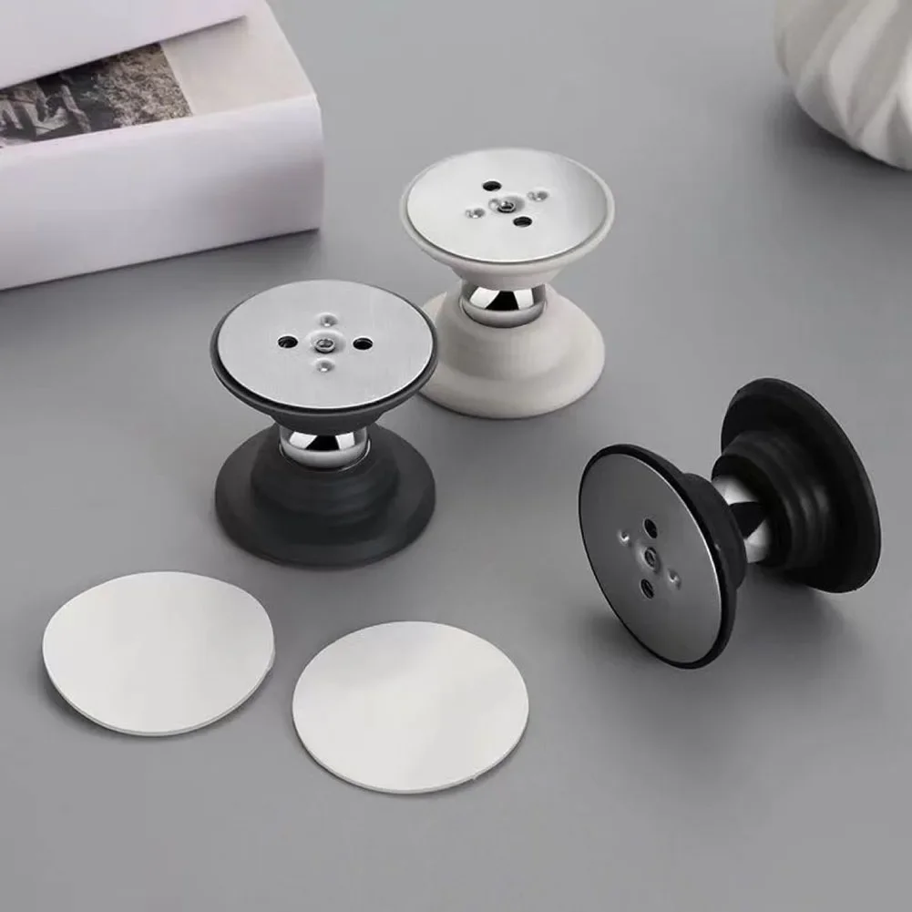 1pcs Silicone Magnetic Door Stop-punch Door Stopper Anti Collision Windproof Doorstop Household Hardware Accessories