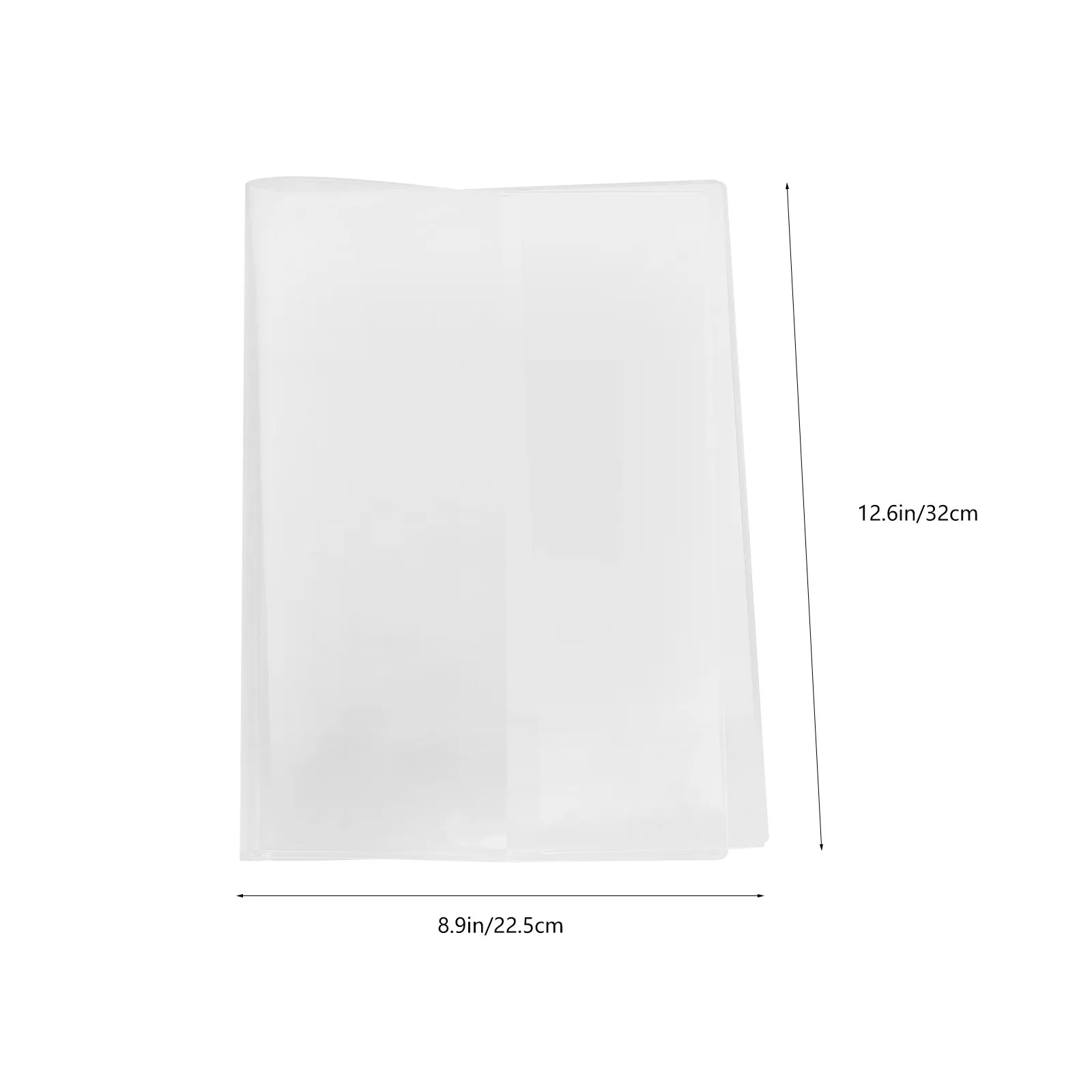 2Pcs PVC 투명 책 필름 스크랩북 보호 커버 A5 노트북에 대한 투명 플라스틱 책 보호기 스크래치 방지