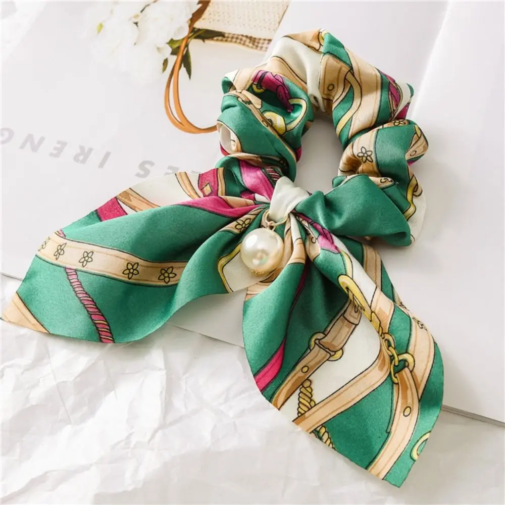 Chiffon Elastic Hair Ties for Women Gentle Hairbands
