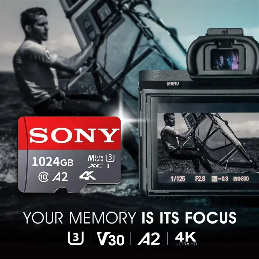 thumbnail image 4 of Tarjeta de memoria Micro SD de Sony, minitarjeta de memoria clase 10, 32 GB, 64 GB, 128 GB, 256 GB, U3, 4K, alta velocidad, tarjeta de memoria flash TF Mecard C10, 4 of 5