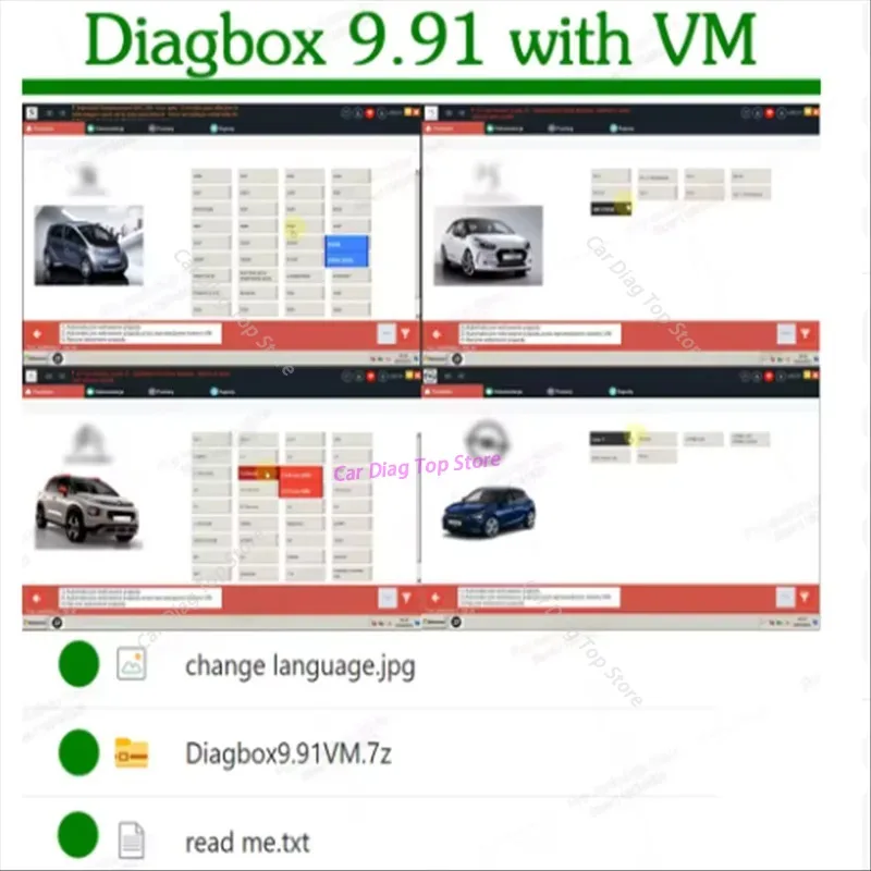 Nuovissimo Diagbox V9.96 2026, Strumento Diagnostico per Auto Tutto in Uno per Citroen/Peugeot, 9 Lingue, Aggiornamento Gratuito, Scanner OBD2 ECU C - immagine 5