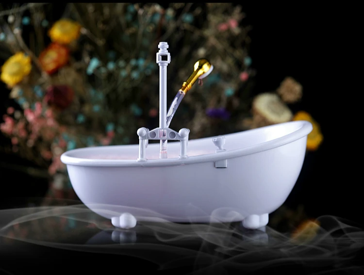 Creative Mini Bathtub Cocktail Cup Milkshake Cold Drink Beer Mug Electric Pump Spray Water Artistic Conception Food Container