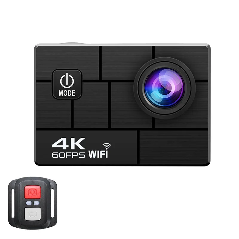 

4K Ultra HD 60fps Camera WiFi 24MP 2.0 Inch 170D Underwater Go Waterproof Pro Helmet Video Recording Anti Shaking Sport Camera